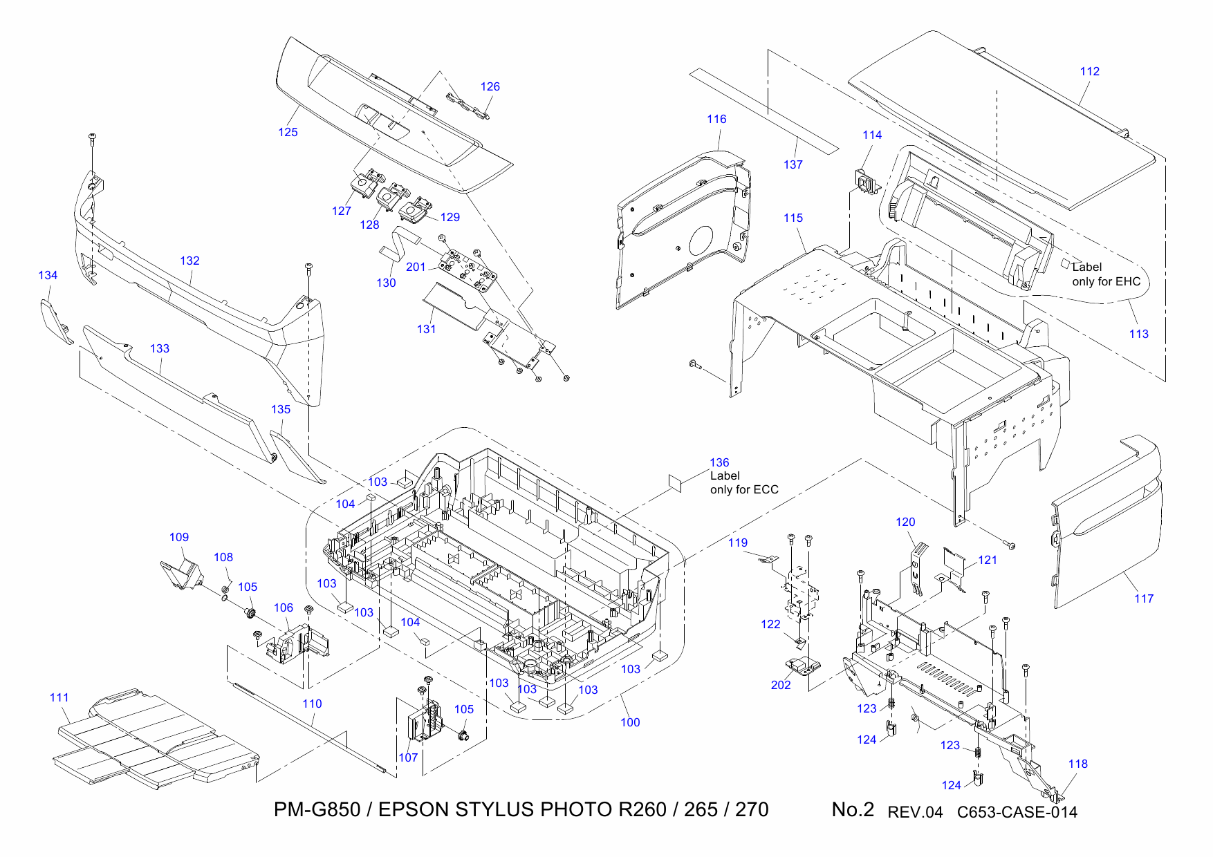 EPSON StylusPhoto R265 R260 R270 Parts Manual-6 EPSON StylusPhoto R265 R260 R270 Parts Manual-6